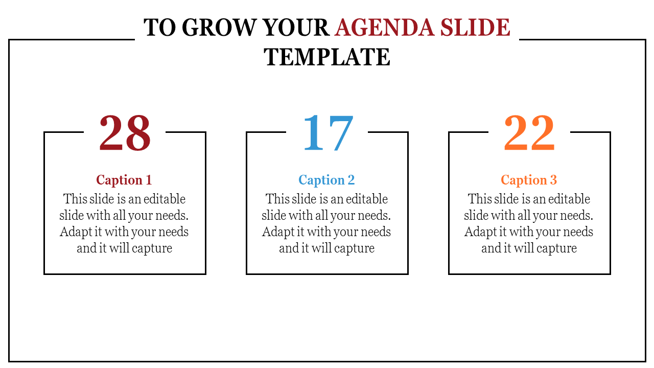 Free - Leave an Everlasting Agenda Slide Template PPT Themes